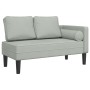 Daybed sofa with light gray velvet cushions by , Daybeds - Ref: Foro24-4007571, Price: 129,16 €, Discount: %