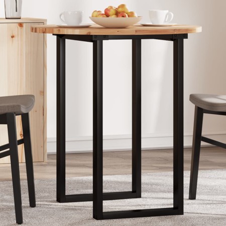 Solid acacia wood round table top Ø70x2 cm by , Table tops - Ref: Foro24-4008697, Price: 56,27 €, Discount: %