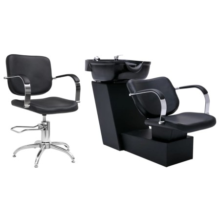 Waschbecken und Friseurstuhl aus Kunstleder von vidaXL, Friseurstühle - Ref: Foro24-3080274, Preis: 666,99 €, Rabatt: %