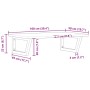 Wall-mounted sink shelf made of stainless steel and solid acacia wood by , bathroom vanities - Ref: Foro24-3302786, Price: 75...