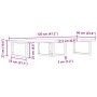 Wall-mounted sink shelf made of stainless steel and solid acacia wood by , bathroom vanities - Ref: Foro24-3302896, Price: 13...