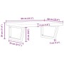 Wall-mounted sink shelf made of stainless steel and solid acacia wood by , bathroom vanities - Ref: Foro24-3302907, Price: 12...