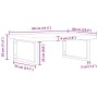 Wall-mounted sink shelf made of stainless steel and solid acacia wood by , bathroom vanities - Ref: Foro24-3302905, Price: 12...