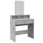 Dresser with concrete gray mirror 80x41x144.5 cm by , Bedroom Dressers - Ref: Foro24-848174, Price: 110,92 €, Discount: %