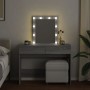 Dresser with LED lights in Sonoma gray color, 100x40x130 cm. by , Bedroom Dressers - Ref: Foro24-848197, Price: 133,22 €, Dis...