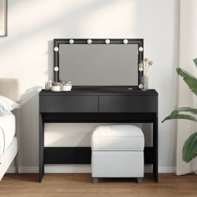 Black vanity with LED lights 100x40x120 cm by , Bedroom Dressers - Ref: Foro24-848207, Price: 154,78 €, Discount: %