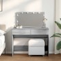 Dresser with LED lights in Sonoma gray color, 100x40x120 cm. by , Bedroom Dressers - Ref: Foro24-848211, Price: 135,75 €, Dis...