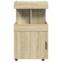 Engineered wood bar cart in Sonoma oak, 50x41x89 cm by , Sideboards - Ref: Foro24-848264, Price: 103,14 €, Discount: %