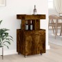 Engineered wood smoked oak bar cart 50x41x89 cm by , Sideboards - Ref: Foro24-848266, Price: 93,55 €, Discount: %