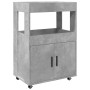 Engineered wood bar cart in gray concrete, 60x39.5x89 cm by , Sideboards - Ref: Foro24-848272, Price: 115,19 €, Discount: %