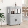 Engineered wood bar cart in gray concrete, 60x39.5x89 cm by , Sideboards - Ref: Foro24-848272, Price: 115,19 €, Discount: %