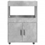 Engineered wood bar cart in gray concrete, 60x39.5x89 cm by , Sideboards - Ref: Foro24-848272, Price: 115,19 €, Discount: %