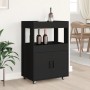 Carrito de bar madera de ingeniería negro 60x39,5x89 cm de , Aparadores - Ref: Foro24-848270, Precio: 108,71 €, Descuento: %