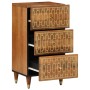 Solid mango wood auxiliary cabinet 40x33x75 cm by , CD and DVD storage - Ref: Foro24-358307, Price: 127,98 €, Discount: %