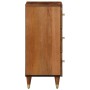 Solid mango wood auxiliary cabinet 40x33x75 cm by , CD and DVD storage - Ref: Foro24-358307, Price: 127,98 €, Discount: %