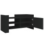 Engineered wood TV stand in black, 80x35x40 cm by , TV Furniture - Ref: Foro24-848368, Price: 62,57 €, Discount: %