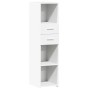 Hoher Schrank aus weißem Ingenieurholz 30x42,5x124 cm von , Sideboards - Ref: Foro24-846152, Preis: 82,86 €, Rabatt: %