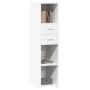 Hoher Schrank aus weißem Ingenieurholz 30x42,5x124 cm von , Sideboards - Ref: Foro24-846152, Preis: 82,86 €, Rabatt: %