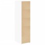 Aparador alto madera de ingeniería blanco 30x42,5x124 cm de , Aparadores - Ref: Foro24-846152, Precio: 82,86 €, Descuento: %