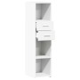 Hoher Schrank aus weißem Ingenieurholz 30x42,5x124 cm von , Sideboards - Ref: Foro24-846152, Preis: 82,86 €, Rabatt: %