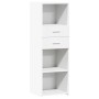 Hoher Schrank aus weißem Ingenieurholz 40x42,5x124 cm von , Sideboards - Ref: Foro24-846159, Preis: 88,96 €, Rabatt: %