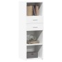 Hoher Schrank aus weißem Ingenieurholz 40x42,5x124 cm von , Sideboards - Ref: Foro24-846159, Preis: 88,96 €, Rabatt: %