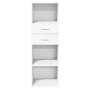 Hoher Schrank aus weißem Ingenieurholz 40x42,5x124 cm von , Sideboards - Ref: Foro24-846159, Preis: 88,96 €, Rabatt: %