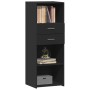 Aparador alto madera de ingeniería negro 45x42,5x124 cm de , Aparadores - Ref: Foro24-846167, Precio: 93,74 €, Descuento: %