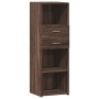 Aparador alto madera de ingeniería marrón roble 40x42,5x124 cm de , Aparadores - Ref: Foro24-846165, Precio: 99,04 €, Descuen...