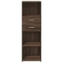 Tall brown oak veneer sideboard 40x42.5x124 cm by , Sideboards - Ref: Foro24-846165, Price: 99,04 €, Discount: %