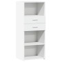 Tall white engineered wood sideboard 50x42.5x124 cm by , Sideboards - Ref: Foro24-846173, Price: 110,76 €, Discount: %