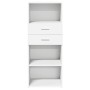 Hoher Schrank aus weißem Ingenieurholz 50x42,5x124 cm von , Sideboards - Ref: Foro24-846173, Preis: 96,76 €, Rabatt: %