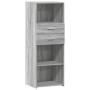 Hoher Schrank aus Sonoma-Eichenholzimitat 45x42,5x124 cm von , Sideboards - Ref: Foro24-846171, Preis: 106,99 €, Rabatt: %