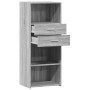 Aparador alto madera de ingeniería gris Sonoma 50x42,5x124 cm de , Aparadores - Ref: Foro24-846178, Precio: 110,64 €, Descuen...