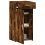 Aparador madera de ingeniería roble ahumado 45x42,5x93 cm de , Aparadores - Ref: Foro24-846289, Precio: 81,30 €, Descuento: %