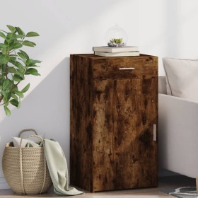 Smoked oak engineered wood sideboard 50x42.5x93 cm by , Sideboards - Ref: Foro24-846296, Price: 86,66 €, Discount: %