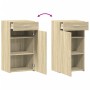 Aparador de madera de ingeniería roble Sonoma 50x42,5x93 cm de , Aparadores - Ref: Foro24-846294, Precio: 86,66 €, Descuento: %