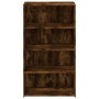 Tall smoked oak engineered wood sideboard 70x41x124 cm by , Sideboards - Ref: Foro24-846408, Price: 90,28 €, Discount: %