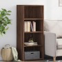 Tall brown oak veneer sideboard 50x41x124 cm by , Sideboards - Ref: Foro24-846403, Price: 81,93 €, Discount: %