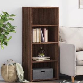 Tall brown oak veneer sideboard 50x41x124 cm by , Sideboards - Ref: Foro24-846403, Price: 93,99 €, Discount: %