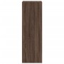 Aparador alto madera de ingeniería marrón roble 50x41x124 cm de , Aparadores - Ref: Foro24-846403, Precio: 81,93 €, Descuento: %