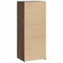 Aparador alto madera de ingeniería marrón roble 50x41x124 cm de , Aparadores - Ref: Foro24-846403, Precio: 81,93 €, Descuento: %