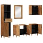 Set of 5-piece solid mango wood bathroom furniture by , Bathroom furniture - Ref: Foro24-3206324, Price: 453,29 €, Discount: %