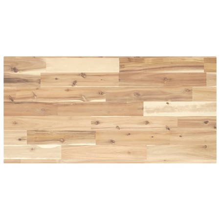 Encimera tocador de baño madera acacia sin tratar 100x40x2 cm de , Tocadores de baño - Ref: Foro24-3279657, Precio: 49,36 €, ...