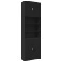 Tall black engineered wood sideboard 80x42.5x249 cm by , Sideboards - Ref: Foro24-3281358, Price: 261,40 €, Discount: %