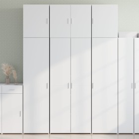 Tall white engineered wood sideboard 80x42.5x249 cm by , Sideboards - Ref: Foro24-3281364, Price: 261,48 €, Discount: %