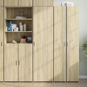 Engineered wood sideboard in Sonoma oak, 50x42.5x185 cm by , Sideboards - Ref: Foro24-3281415, Price: 167,99 €, Discount: %