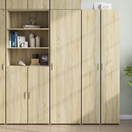 Engineered wood sideboard in Sonoma oak, 50x42.5x185 cm by , Sideboards - Ref: Foro24-3281415, Price: 167,19 €, Discount: %