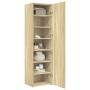 Aparador de madera de ingeniería roble Sonoma 50x42,5x185 cm de , Aparadores - Ref: Foro24-3281415, Precio: 173,64 €, Descuen...