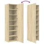 Aparador de madera de ingeniería roble Sonoma 50x42,5x185 cm de , Aparadores - Ref: Foro24-3281415, Precio: 173,64 €, Descuen...